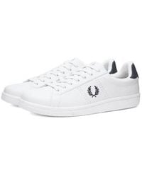 Fred Perry - Authentic B721 Leather Sneakers And Navy - Lyst
