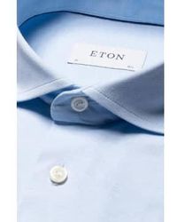 Eton - Hellblau, zeitgenössischer fit-baumwoll-vier-wege-stretchhemd 10001177220 - Lyst