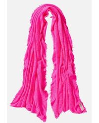 PUR SCHOEN - Hand Felted Cashmere Soft Scarf Pink + Gift Wool - Lyst
