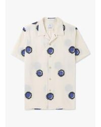 Paul Smith - S Cotton-blend Fil Coupãâ© 'sun' Short Sleeve Shirt - Lyst