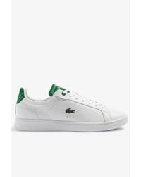Lacoste - Contrast Leather Carnaby Pro Trainers Uk 10 - Lyst