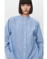 2nd Day - Moss Daily Lines Soft Stripe Shirt 34 - Lyst