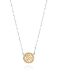 Anna Beck Gold And Silver Reversible Disc Necklace - Metallic