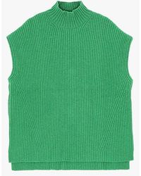 ganni knitted vest