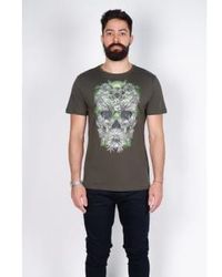 Antony Morato - Olive Skull Printed Slim Fit T Shirt Extra Large - Lyst