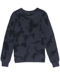 Rails - Dark Navy Venus Iron Black Tie Dye Sweater S - Lyst
