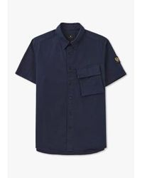 Belstaff - Mens scastieren kurzarmes hemd in der marine - Lyst