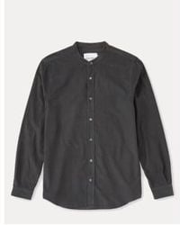 Closed - Officer Collar Shirt Velvet Cotton & Gray Charcoal M - Lyst