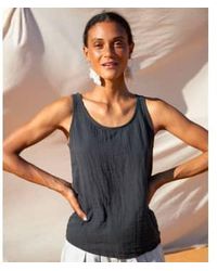 Beaumont Organic - Ss23 Thea-may Linen Jersey Vest - Lyst
