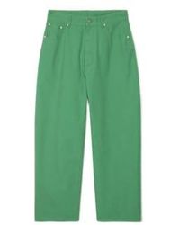 PARTIMENTO - Pantalon chino lavage pierre en vert - Lyst