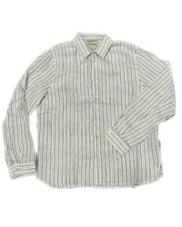 Crossley - Jisonr Shirt Ls Thin Stripes White M - Lyst