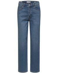 SELECTED Marie Hw Straight Mid Blue Jeans