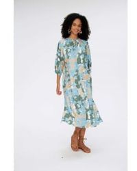 Diane von Furstenberg - Bambi earth floral tunic robe taille: s, col: - Lyst
