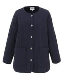 FRNCH - Quilted Anna Jacket Navy Xs - Lyst