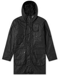 Barbour X Engineered Garments Harlem Wax Jacket in Black for Men