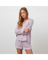 Rails Pijama rayas multicolor Kellen Candy - Morado