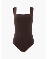 French Connection - Rallie Bodysuit Or Chocolate Torte - Lyst