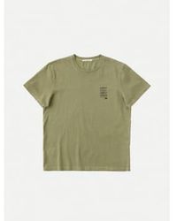 Nudie Jeans - T Shirt Roy Respect The Worker Faded - Lyst