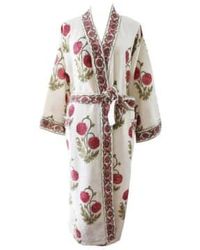 Powell Craft - Ladies Rose Floral Waffle Cotton Dressing Gown - Lyst