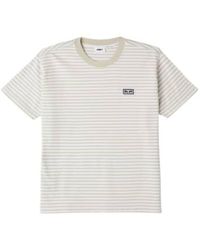 Obey - Established Works Stripe T-shirt Clay Medium - Lyst