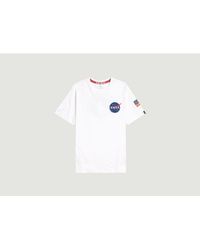 Alpha Industries X NASA SPACE T-shirt T-shirt - Blanc