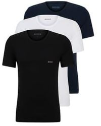 BOSS - Boxed 3 Pack von Marken-Unterwäsche-T-Shirts in Baumwolltrikot 50509255 982 - Lyst