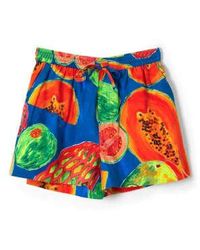Damson Madder - Papaya Print Pull On Shorts - Lyst