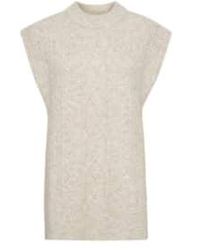 Soaked In Luxury - Adela Cable Knit Vest S - Lyst