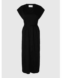 SELECTED - Essential V Neck Ankle Dress - Lyst