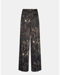 Mos Mosh - Jules Marble Wide Leg Trousers Size: 10, Col: Multi 10 - Lyst