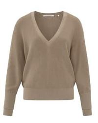 Yaya - Sweater With V-neck And Long Sleeves - Lyst