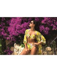 Lise Charmel - Jardin delice bikini acolchado en amarillo - Lyst