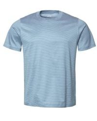 Eton - Slim fit striped filo di scotland t -shirt - Lyst