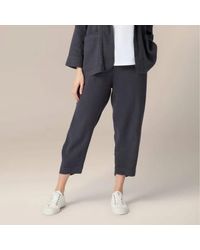 Sahara - Twisted Linen Crop Bubble Trousers - Lyst