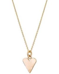 Renné Jewellery - 9 Carat Trace Chain & Heart 18" - Lyst