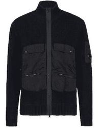 C.P. Company - Lambswool Mixed Utility Zipped Knit 50 - Lyst