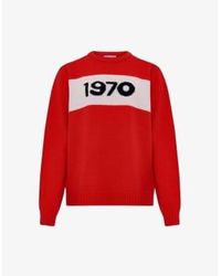Bella Freud - 1970 tamaño jersey punto gran tamaño: l, col: rojo - Lyst