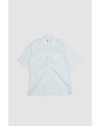 Margaret Howell - Camisa bolsillo plano popelín de algodón compacto blanco - Lyst