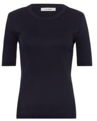 IVY & OAK - T Shirt Kristin Bleu Marine - Lyst