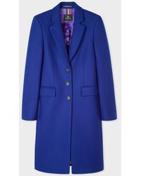 indigo blue coat