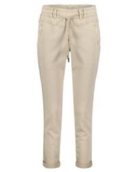 Red Button Trousers - Tessy Crop jogger Pebble 38 - Lyst