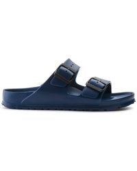 Birkenstock Mens Arizona Eva Navy Slide - Bleu