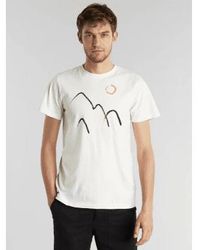 Dedicated - T-shirt Stockholm Marker Mountain Off Xsmall - Lyst