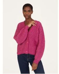 Thought - Pink Elliana Mercerised Wool Cardigan 8 - Lyst