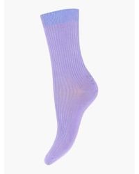 mpDenmark - Vicky Ankle Socks Violet Tulip 37-39 - Lyst
