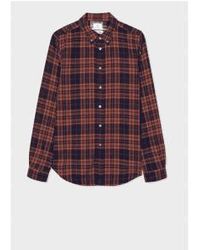 Paul Smith - Check Thick Flannel Shirt Size: M, Col: Multi M - Lyst