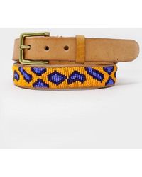 Aspiga - Fully Beaded Cheetah Belt - Lyst