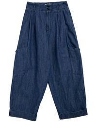YMC - Grease Trousers In Washed Indigo - Lyst