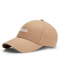 BOSS - Zed Embroidered Cotton Cap - Lyst