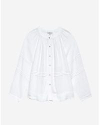 Rails - Frances Triple Panel Detail Long Sleeve Shirt Size L Col Whit - Lyst